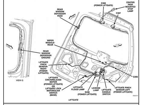 2004 pacifica liftgate troubleshooting